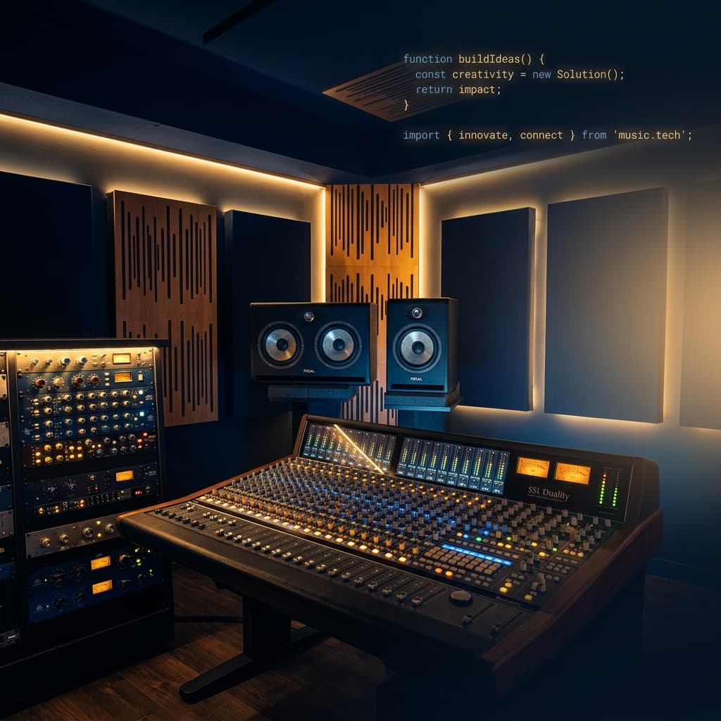 Music studio background